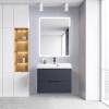 Тумба под раковину Belbagno Vittoria VITTORIA-800-2C-SO-GO-P 80x45x57 Grigio Opaco подвесная с двумя выкатными ящиками фото 8