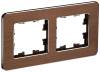 Рамка 2-постовая IEK Brite BR-M22-M-21-K30 коричневый