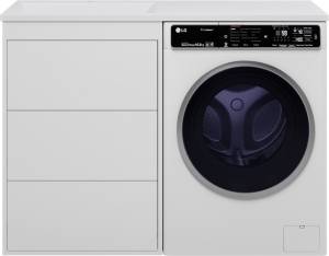 Тумба с раковиной Brevita Grafit 60 L, под стиральную машину, раковина Гавана