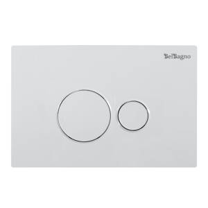 Кнопка смыва BelBagno BB082BL белая глянцевая