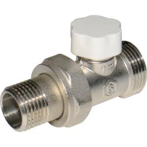 Клапан запорно-балансировочный Stout (евроконус) прямой 1/2