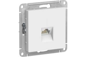 Розетка компьютерная RJ-45 Systeme Electric Atlas Design ATN001383 белый лотос, кат.5е