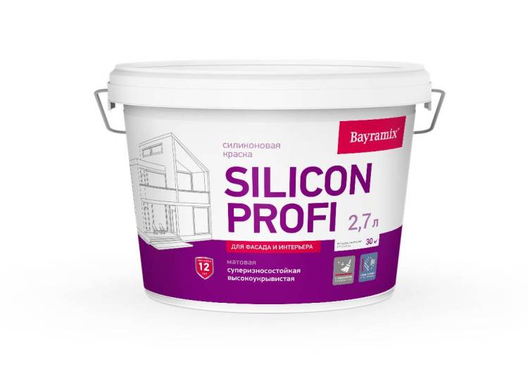 Краска Bayramix Silicon Profi база С 2.7 л