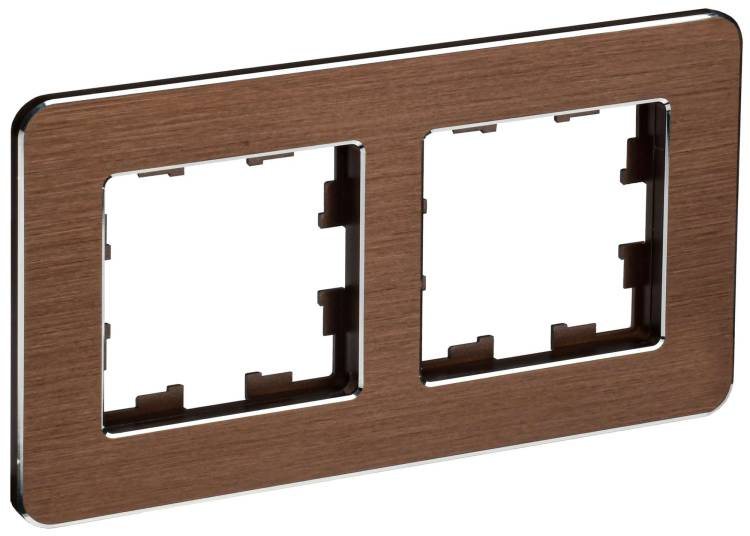 Рамка 2-постовая IEK Brite BR-M22-M-21-K30 коричневый