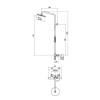 Душевая стойка Gattoni Circle two KIT/TS60BO Bianco Opaco фото 2