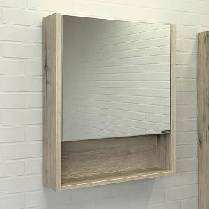 Зеркало-шкаф Comforty Марио 60 00-00005201 дуб дымчатый