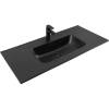 Раковина Aquanet Flat 329257 100 см, черная матовая