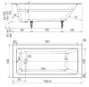 Чугунная ванна Delice Parallel DLR220502R 170x80, с ручками, с ножками фото 5