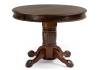Кухонный стол Woodville Альфред 450826 110(160)х110х80 орех / коричневая патина