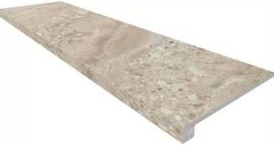 Ступень Ametis by Estima Oceanmist 69391 Set/Steptrade/OM02_NS/33x120/Riser/OM02_NS/14,5x120 неполированный 33x120+ Подступенок (14.5x120))