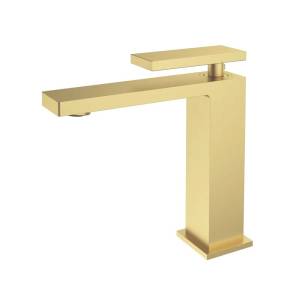 Смеситель для раковины Vincea Rim VBF-2DS1BG брашированное золото