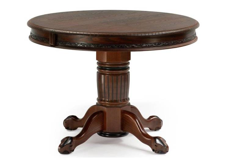 Кухонный стол Woodville Альфред 450826 110(160)х110х80 орех / коричневая патина