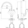 Смеситель для кухни D&K Berlin Technische DA1432425 черный фото 3