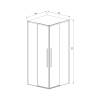 Душевой уголок Vincea Slim-N VSS-4SN9010CL 1000x900, хром, стекло прозрачное фото 4