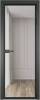 Межкомнатная дверь Profil Doors 1 AV цвет профиля Серая ночь, стекло безопасное 6 мм ромб серебро 700x2000