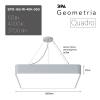 Подвесной светодиодный cветильник Geometria ЭРА Quadro SPO-163-W-40K-050 50Вт 4000К белый Б0050586 фото 7