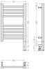 Полотенцесушитель электрический Сунержа Богема 3.0 00-5805-5030 прямой, 50x30 фото 4