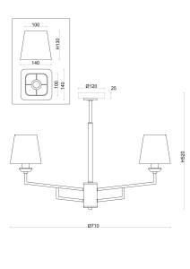 Подвесной светильник Freya Modern FR5266PL-05CH