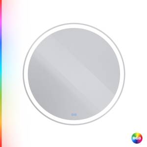 Зеркало Cezares Multicolore CZR-SPC-MC-800-RGB-TCH со встроенной RGB подсветкой и сенсорным выключателем, 12V, 80x80