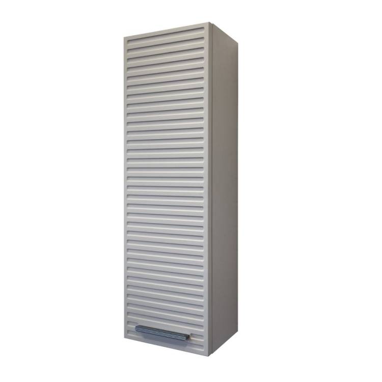 Шкаф Comforty Касабланка 25 00-00020084 подвесной, серый шелк, ручка серый металлик