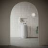 Керамическая плитка Dna Tiles Calema 136316 Oval White Matt 5.2x16 фото 6