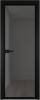 Межкомнатная дверь Profil Doors 1 AV цвет профиля Черный, стекло безопасное 6 мм тонированное 700x2000