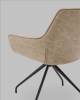 Кресло Stool Group Кимберли AV 344 W130/K02-K20PM-9005 бежевый, рогожка, замша, вращающееся фото 7