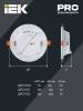 Встраиваемый точечный светодиодный светильник IEK ДВО 1621 LDVO0-1621-12-4000-K01 фото 3