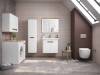 Шкаф-пенал VitrA Sento 40 L, с бельевой корзиной, белый матовый фото 2