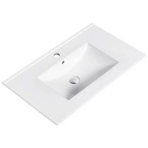 Раковина beWash BK68046VT001 80 см, белая глянцевая