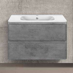 Тумба с раковиной Vincea Vico 80 бетон