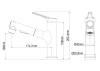 Смеситель для раковины Wonzon & Woghand WW-A40862-MW с выдвижным изливом, белый матовый фото 2