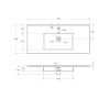 Раковина Cezares Plane CZR-8002-100 белый глянцевый, 101x46x14 фото 4