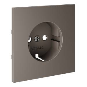 Лицевая панель для розетки с заземлением Voltum S70 VLS000614 капучино