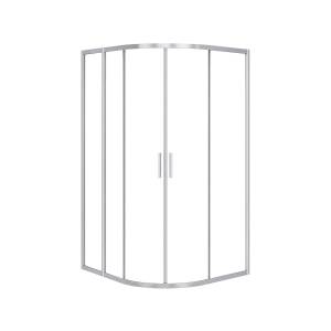 Душевой уголок Cezares Molveno MOLVENO-RH-2-130/100-C-Cr-IV профиль хром глянцевый, стекло прозрачное, 130x100x195
