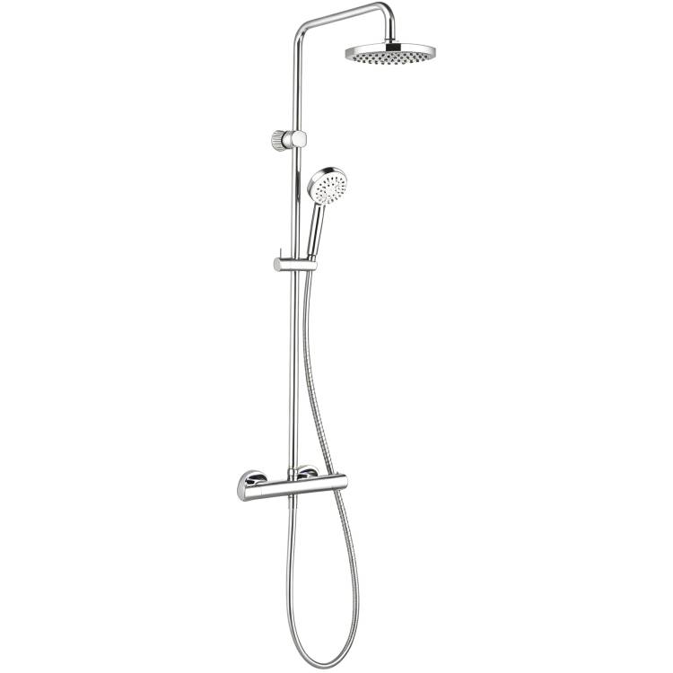 Душевая стойка Kludi Logo 6809405-00 Dual Shower System, хром, с термостатом