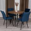 Стул Tetchair Bari LT 25040 dark blue (темно-синий), велюр фото 16