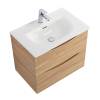 Тумба с раковиной BelBagno MARINO-CER-MINI 60 подвесная, Rovere Bianco фото 3