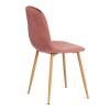 Стул Tetchair Breeze (mod. 4724) 20091 вельвет/металл, Coral (коралловый) HLR44/натуральный фото 3
