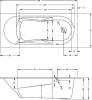 Акриловая ванна Riho Bathtubs Lazy 170х75 R фото 5