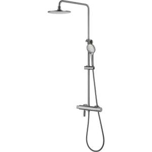 Душевая стойка Lemark Bronx LM3772GM c термостатом, графит