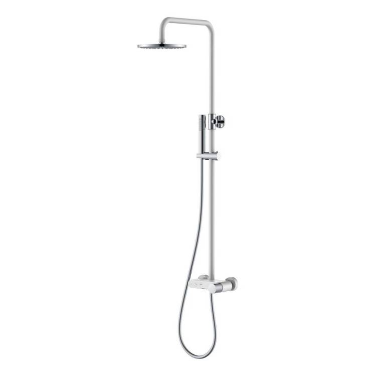 Душевая стойка Boheme Stick 128-WCR.2 White Touch Chrome