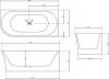 Акриловая ванна Abber AB9257-1.7 R 170x80 фото 3