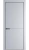 Межкомнатная дверь Profil Doors 16 PA полотно Лайт Грей, профиль черный, алюминиевый молдинг 3мм 700x2000