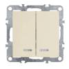 Выключатель двухклавишный Feron Stekker Эрна 39321