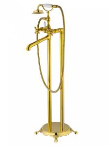 Смеситель для ванны Wonzon & Woghand WW-88649020-PG напольный, глянцевое золото