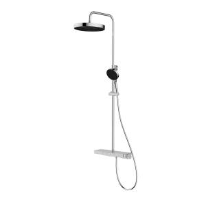 Душевая стойка Vincea Inspire VSFS-3I12TCH хром, с термостатом, с изливом, с тропическим душем, 30 см