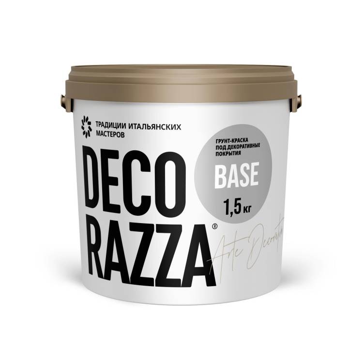 Краска-грунт Decorazza Base B1 белая 0.9 л (1.5 кг)