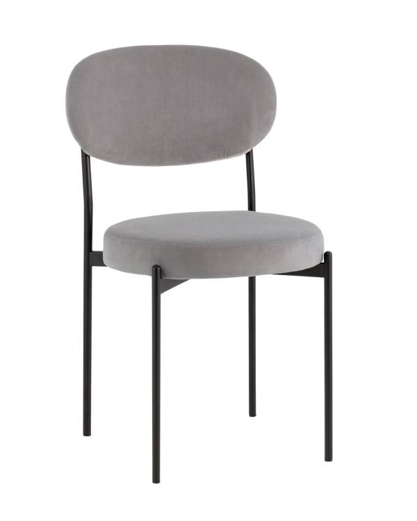 Стул Stool Group Бриф DD AV 477-C83-K477NEW-9005 серый, велюр