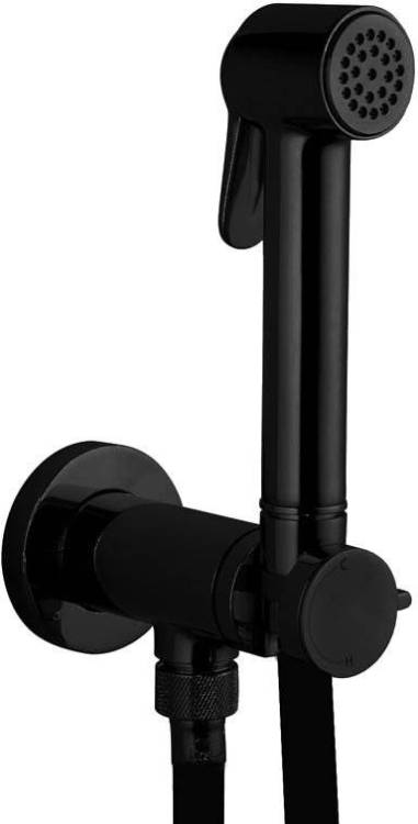Гигиенический душ Bossini Paloma Brass E37007B.073 со смесителем, с внутренней частью, черный